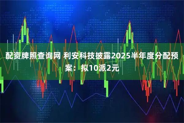 配资牌照查询网 利安科技披露2025半年度分配预案：拟10派2元