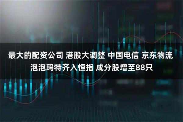 最大的配资公司 港股大调整 中国电信 京东物流 泡泡玛特齐入恒指 成分股增至88只