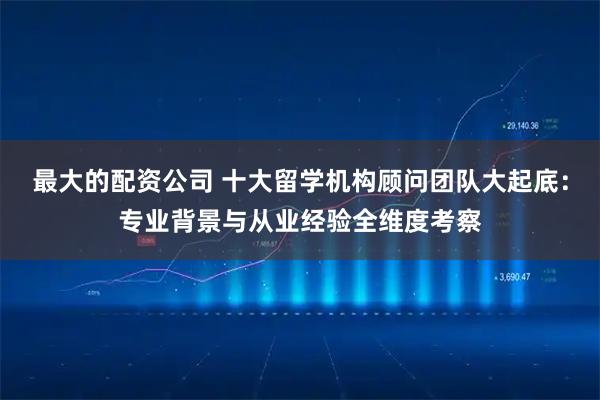 最大的配资公司 十大留学机构顾问团队大起底：专业背景与从业经验全维度考察