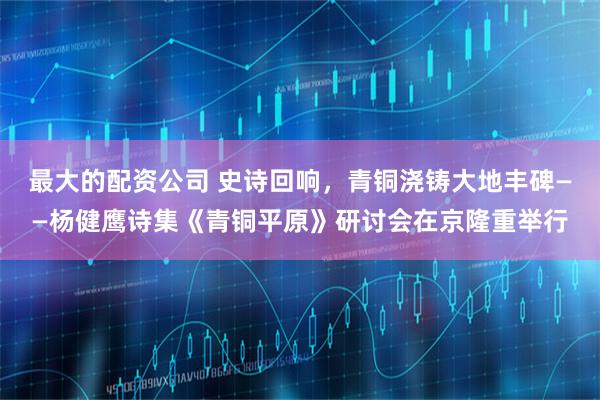 最大的配资公司 史诗回响，青铜浇铸大地丰碑——杨健鹰诗集《青铜平原》研讨会在京隆重举行