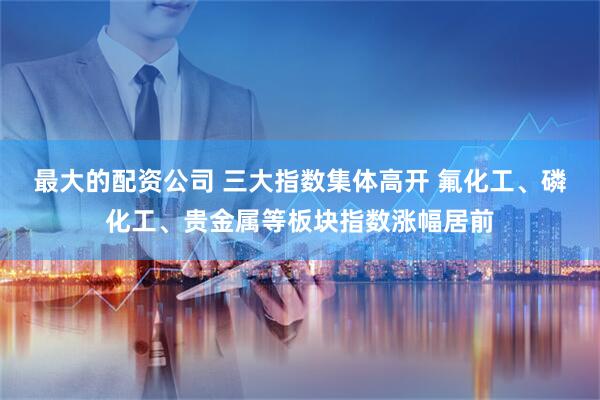 最大的配资公司 三大指数集体高开 氟化工、磷化工、贵金属等板块指数涨幅居前