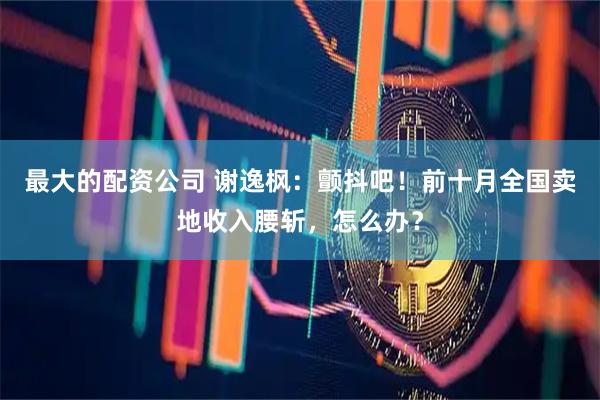 最大的配资公司 谢逸枫：颤抖吧！前十月全国卖地收入腰斩，怎么办？